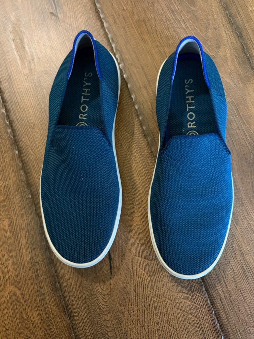 Rothy’s slip on sneakers blue size 7.5